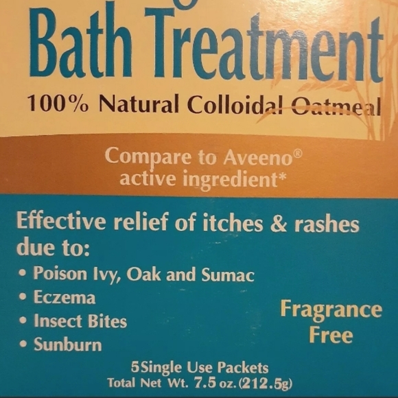 Relief Soothing Oatmeal Bath Treatment 5X Softer Skin 100% Natural Colloidal Oat - Picture 9 of 13